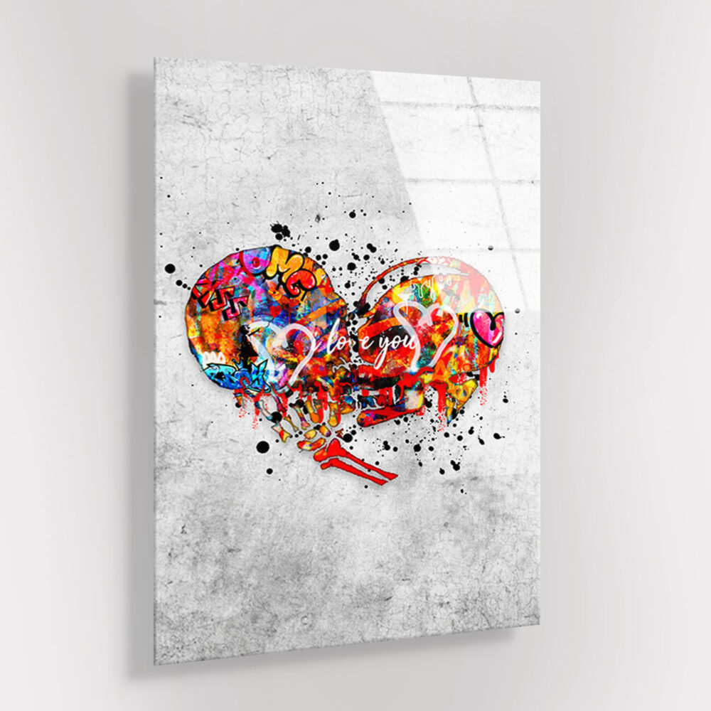 Graffiti Heart - Glas