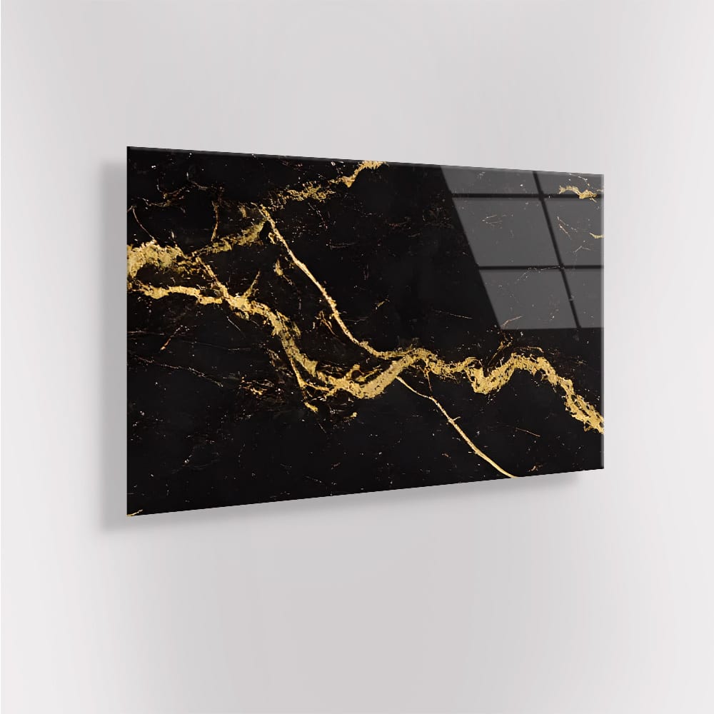 Gold & Black Stone - Glas