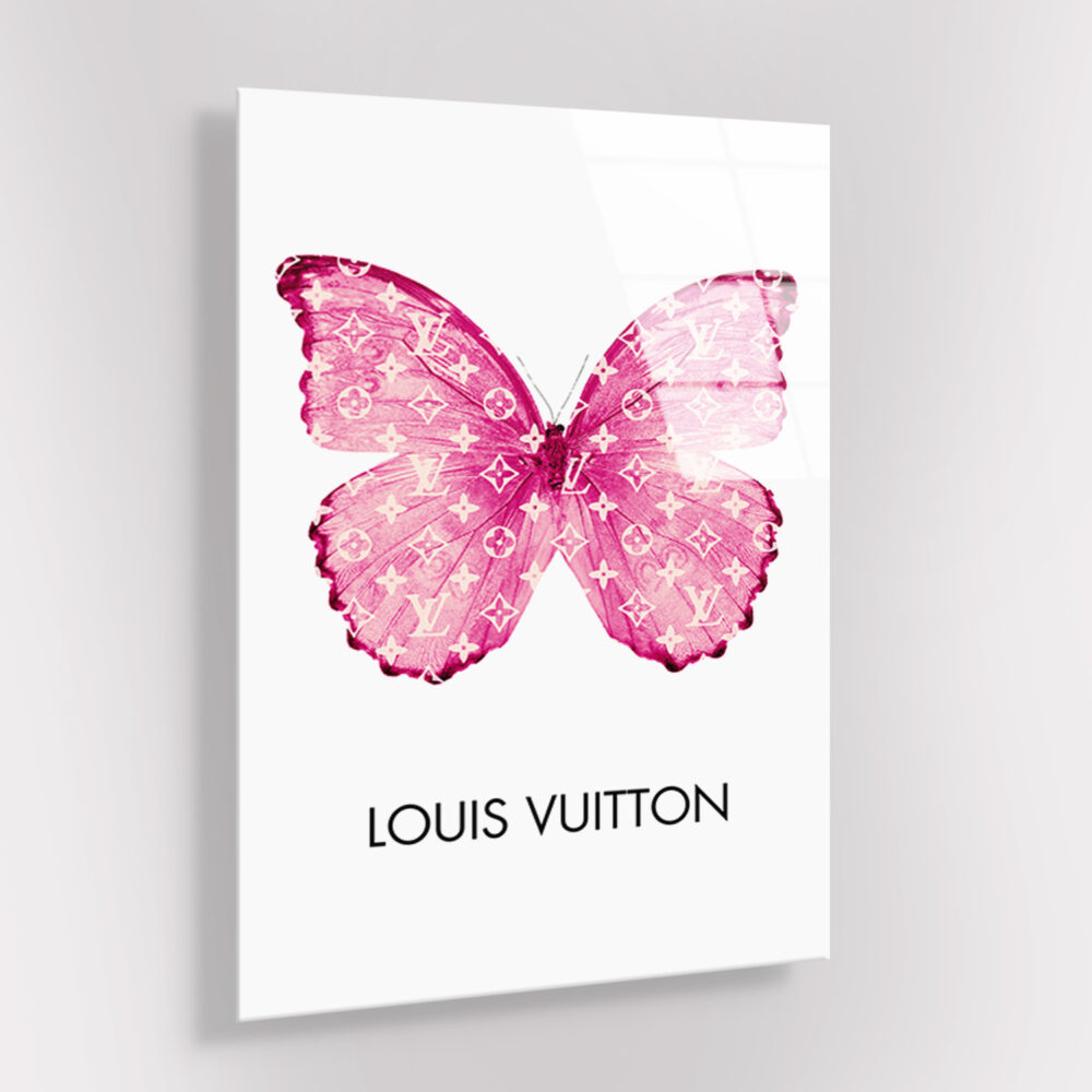 Pink Butterfly - Glas